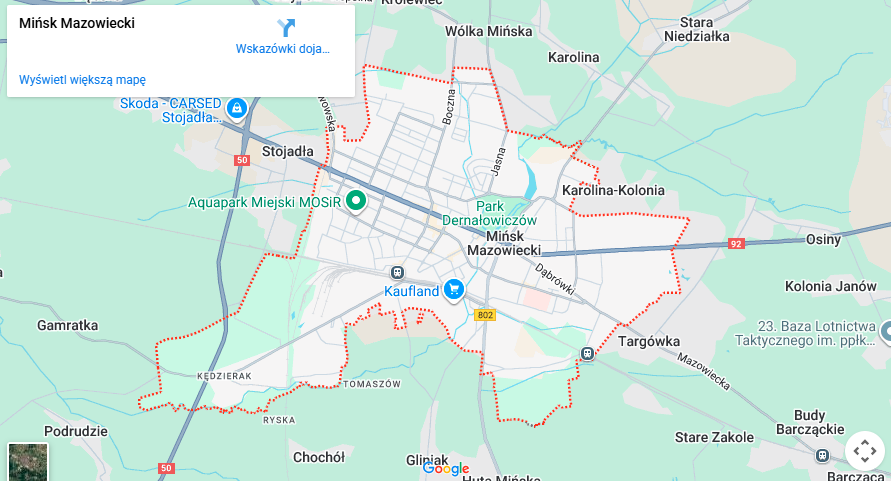Warsztaty dla dzieci Mińsk Mazowiecki mapa
