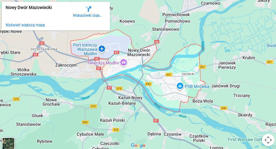 Warsztaty dla dzieci Nowy Dwór Mazowiecki mapa