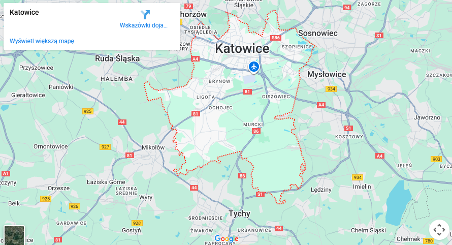 Warsztaty dla dzieci Katowice mapa
