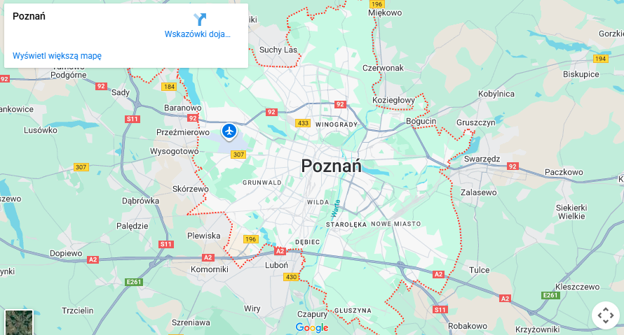 Warsztaty dla dzieci Poznań mapa