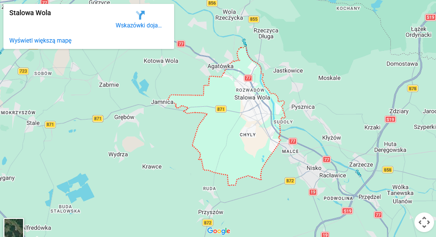 Warsztaty dla dzieci Stalowa Wola mapa
