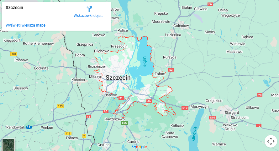 Warsztaty dla dzieci Szczecin mapa