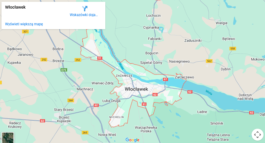 Warsztaty dla dzieci Włocławek mapa