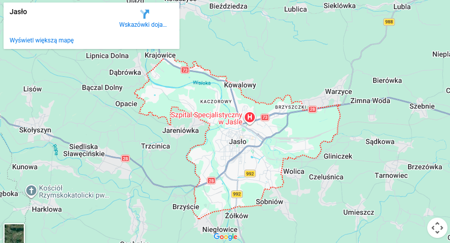 Warsztaty dla dzieci Jasło mapa