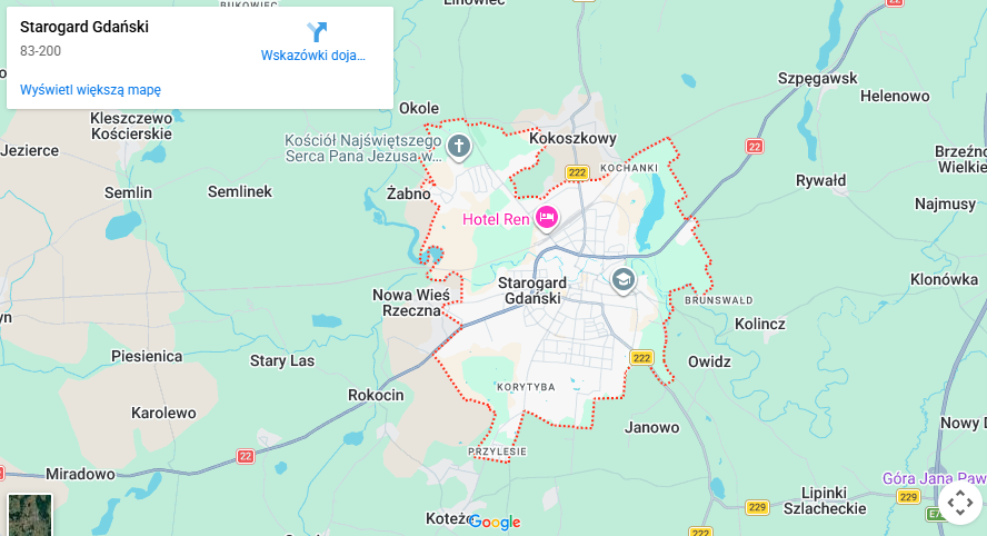 Warsztaty dla dzieci Starogard Gdański mapa