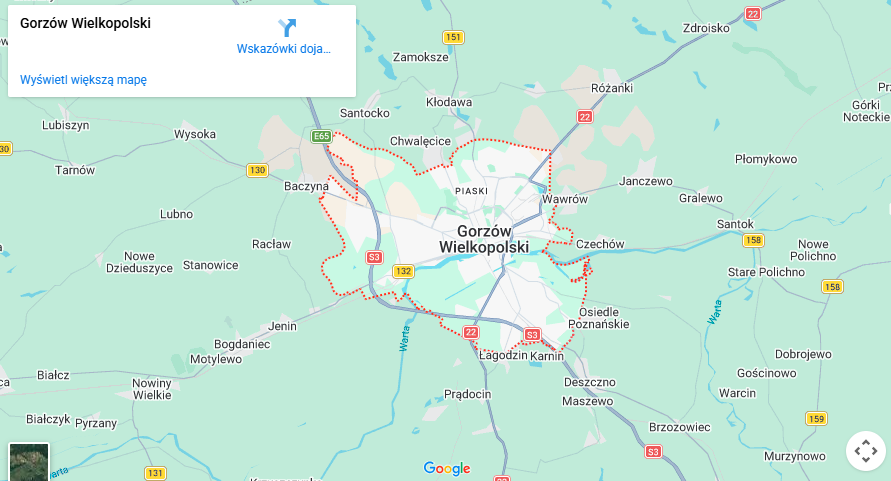 Warsztaty dla dzieci Gorzów Wielkopolski mapa