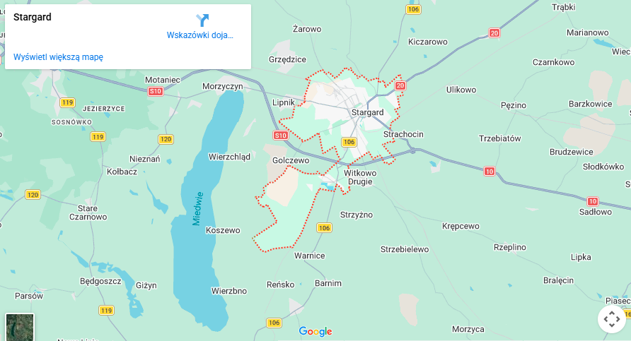Warsztaty dla dzieci Stargard mapa